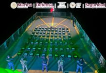 En operación marítima, aseguran dos toneladas de cocaina