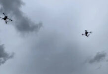 China utiliza por primera vez un enjambre de drones para observar un tifón desde adentro